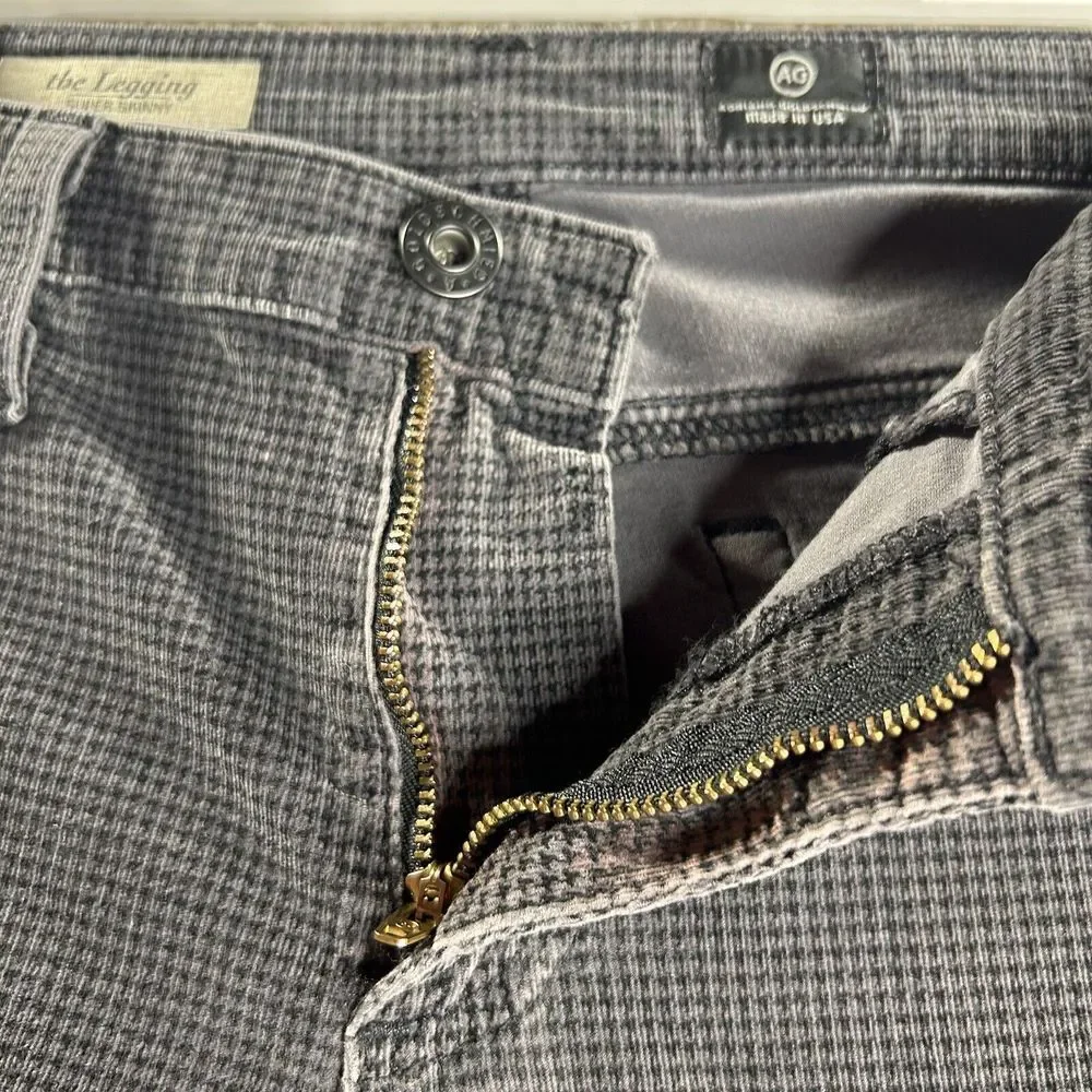 Adriano Goldschmied‎ The Legging Super Skinny Pants Women's Size 29r Check Plaid